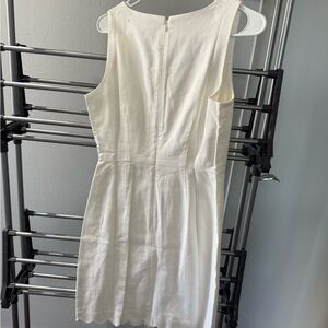 J. Crew Factory Cream Sleeveless Mini Dress